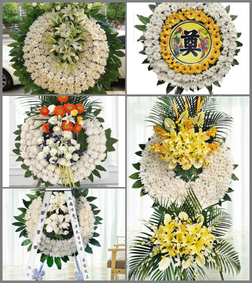 山东青岛即墨市灵山镇李前庄村花圈速递